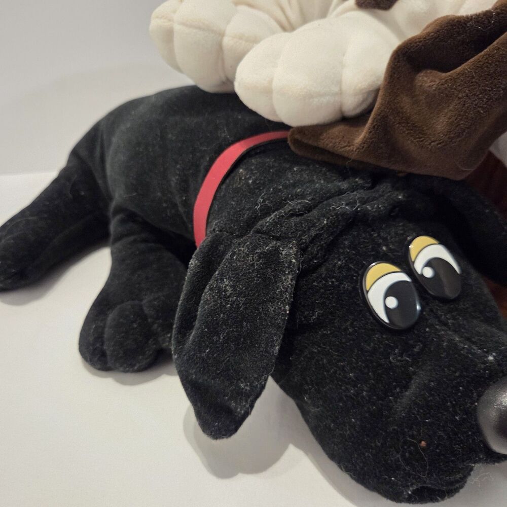 Lot Of 6 Pound Puppies brown Black Dog Lion + Kennel Kuddles Vintage And 2025 - Picture 3 of 7